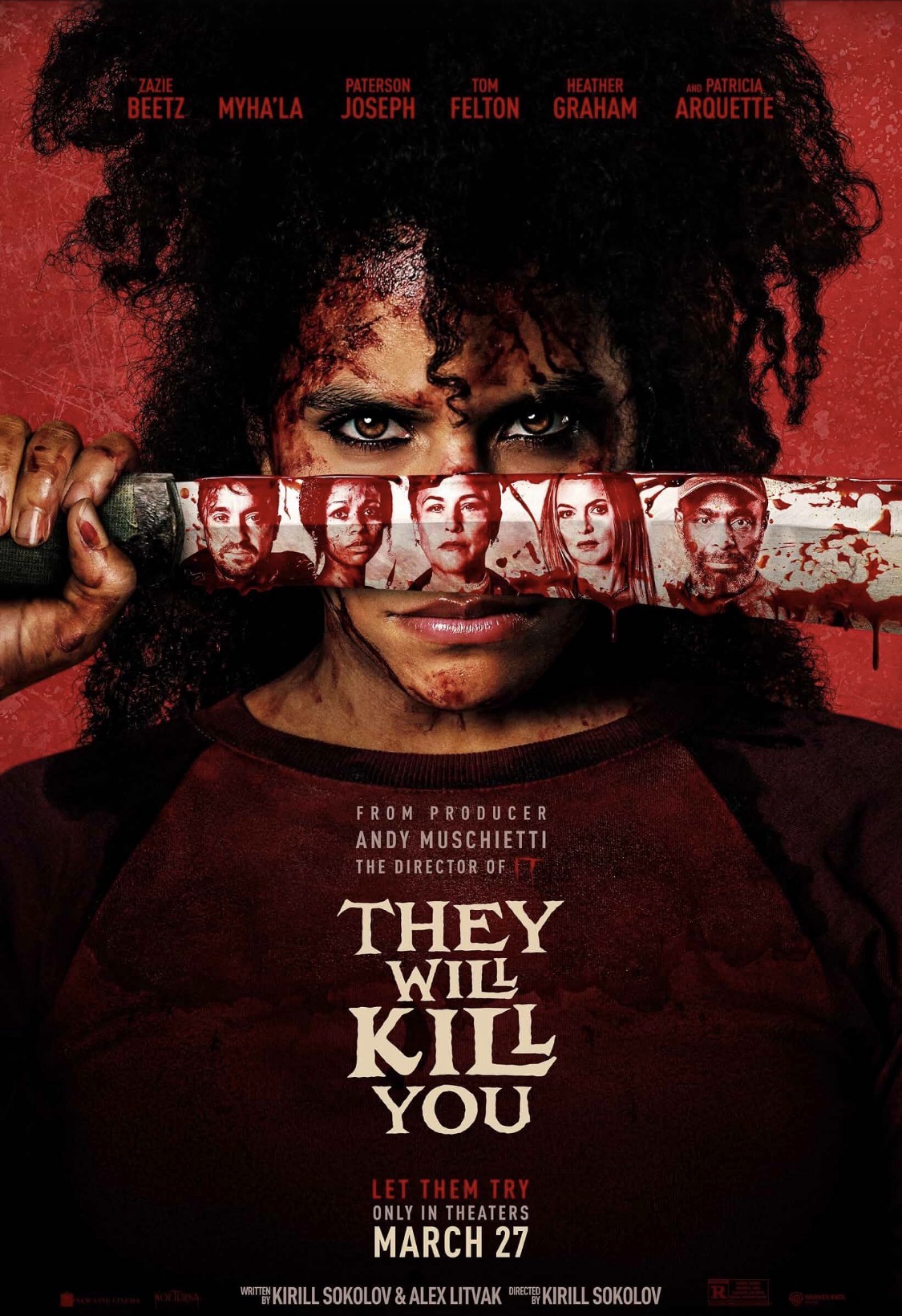 They Will Kill You — directed by Kirill Sokolov, starring Zazie Beetz and Patricia Arquette, official movie poster
