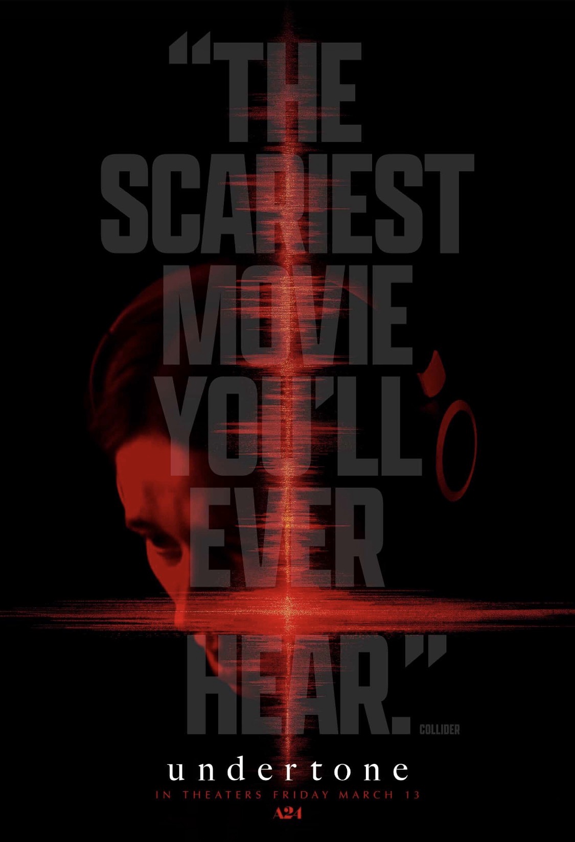 Undertone (2025) — A24 horror film official poster